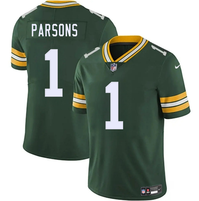 Men's Green Bay Packers #1 Micah Parsons Green 2025 Vapor Untouchable Limited Stitched Football Jersey